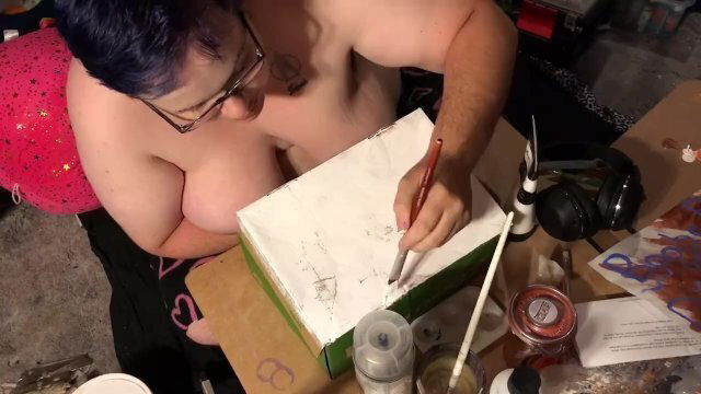 Boobs Ross painting julyathon