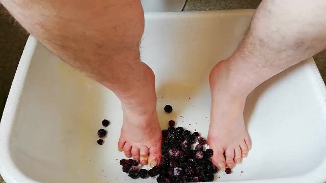 with frozen blackberries