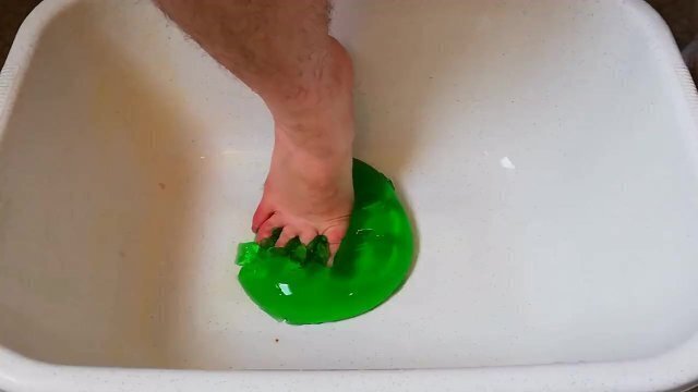 with green jello