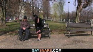 Strong guy sucks and rides his first rod 