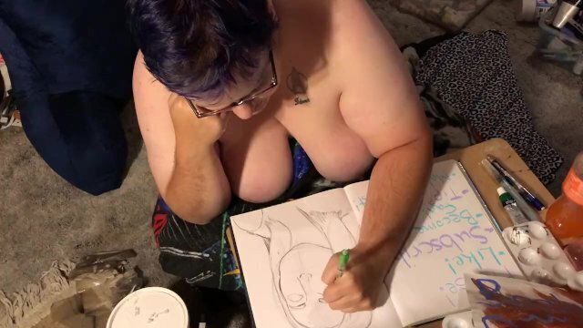 Boobs Ross Youtuber Speed Sketch julyathon