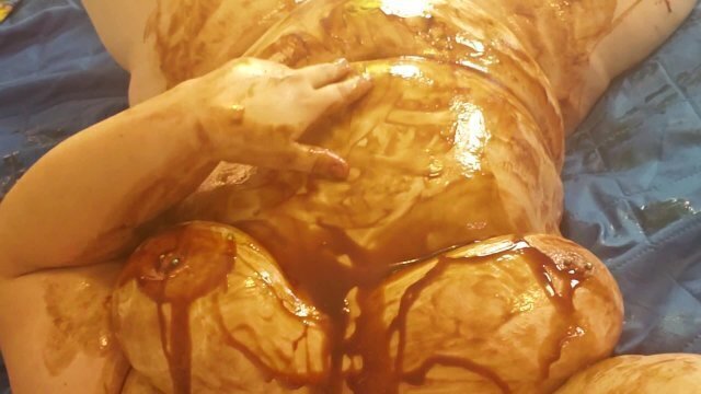 gets Messy Chocolate Syrup