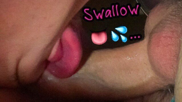 Don't waste swallow EVERY drop! Night self suck