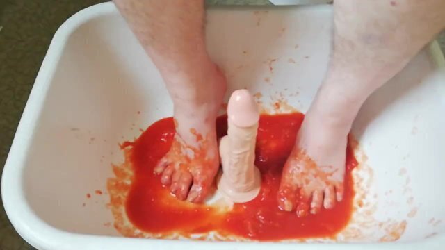 with tomatoes dildo
