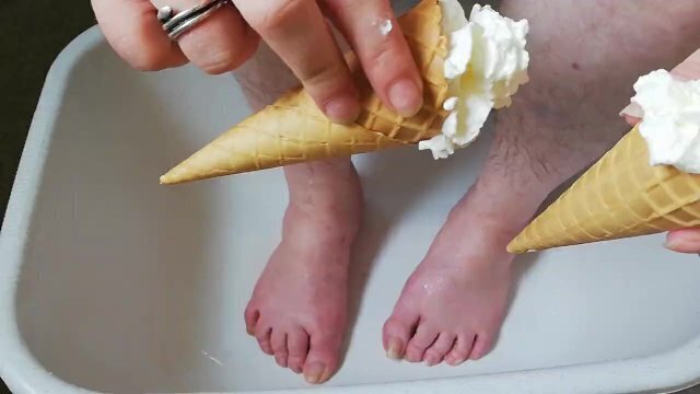 with whipped cream waffles