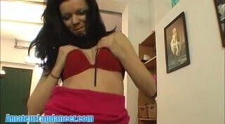 Sexy POV lapdance by czech brunette