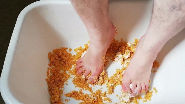 with cornflakes cream