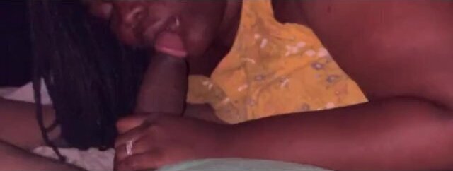 Ebony milf loves sucking dick