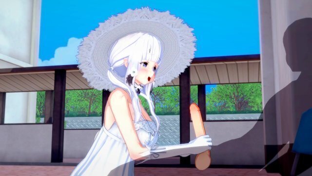 Azur Lane Illustrious Sucks Fucks Outdoors