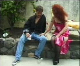 SEXY MOM n113 redhead hairy mature with a yong man