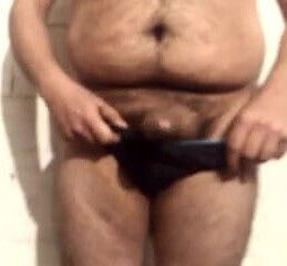 Self pleasure standing up