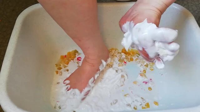 with fruit cocktail whipped cream