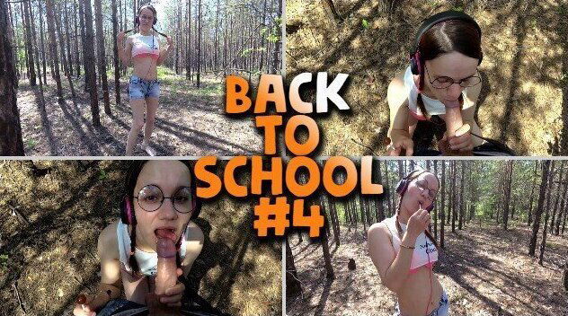 Back to School Mini Series. Episode 4. Schoolgirl Outdoor Walking