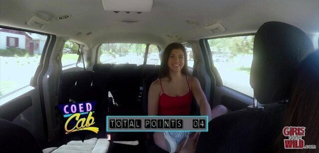 GIRLS GONE WILD - Young Babe Lia Suddenly Finds Herself In The Coed Cab