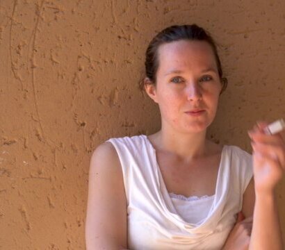 Lady Enjoying Cigarette