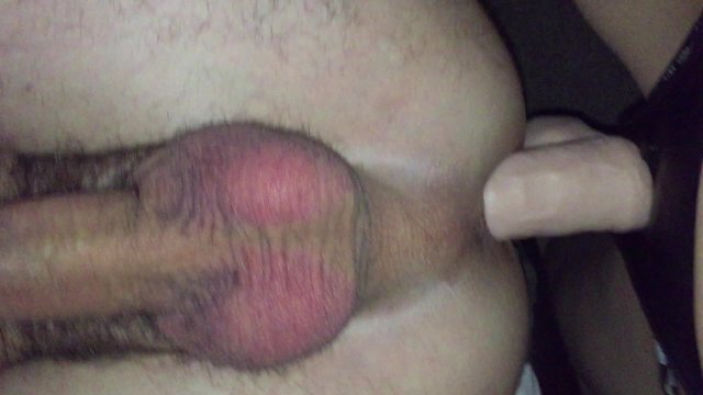 Fucking my man slowly with a strapon, ass pegging.. Ass Fuck!