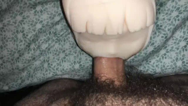 Getting sucked cute Anime girl Onahole