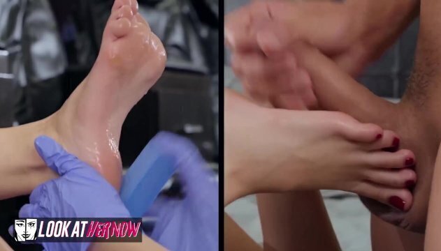 Look Kimmy Granger gets feet covered with