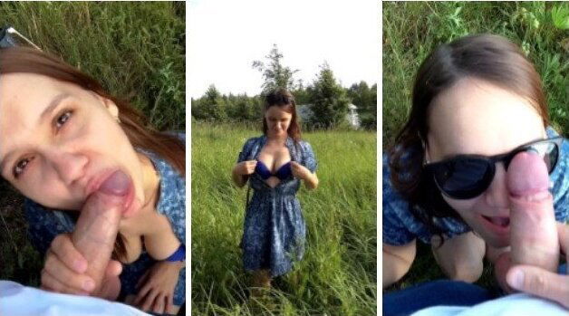 Public Blowjob Near the busy Highway