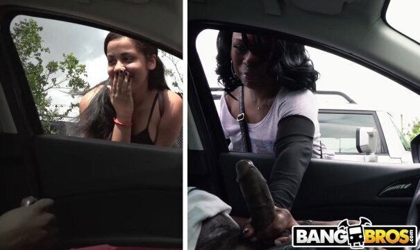 BANGBROS Friends Flashing Black Public