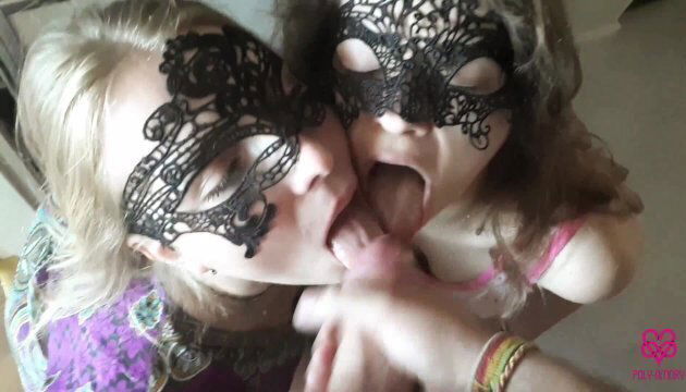 Double swallow blowjob mirror *Poly-amory*