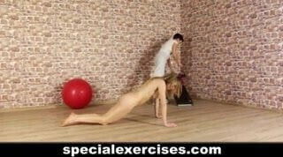 BDSM lesson for sweet teen blondie