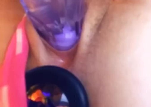 Teen Stretching Herself Both Holes