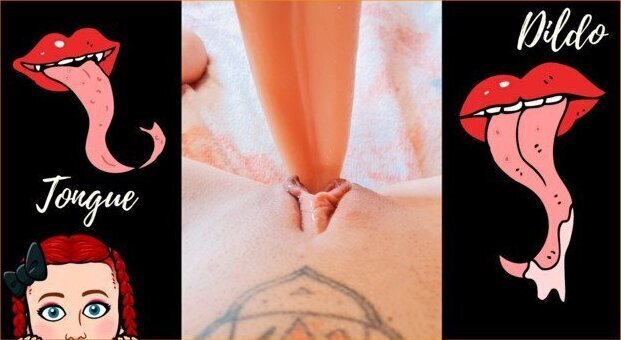 Long Tongue Dildo Lick Fuck Horny Pussy. MissHornyG
