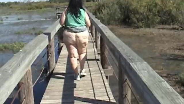 public flashing walking trails fleshy Butt