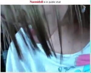 Japanese chick sucking dildo playing with pussy