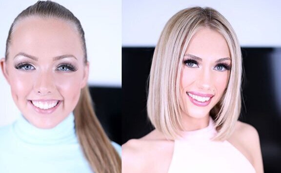 ASHLEY RED & SKY PIERCE GIVE POV BLOWJOBS