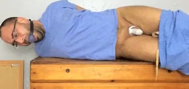 Hogtied Nurse in Chastity