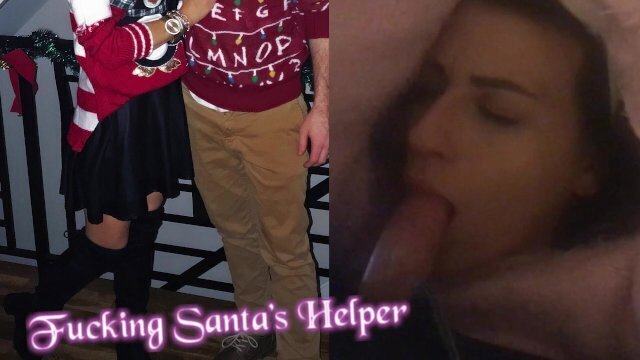 Fucking Santa's Helper ) Cumshot on Christmas Socks