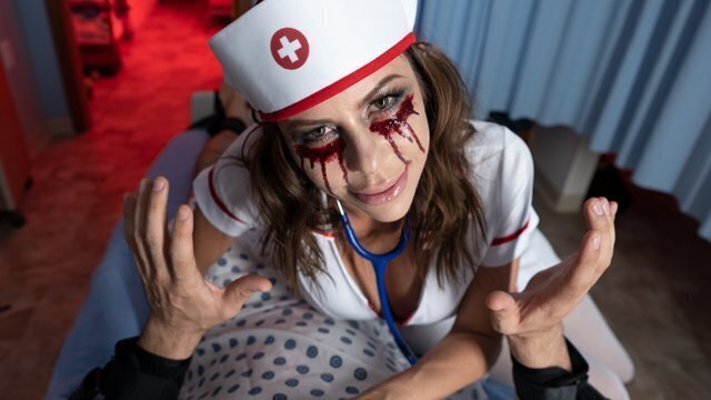 Mysterious Nurse Alexis Fawx helps patient settle down