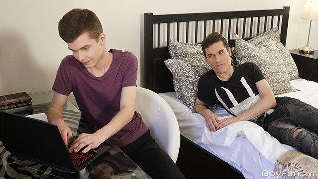 Straight College Teen Gets Seduced Into BAREBACK Fuck Twink Roomate