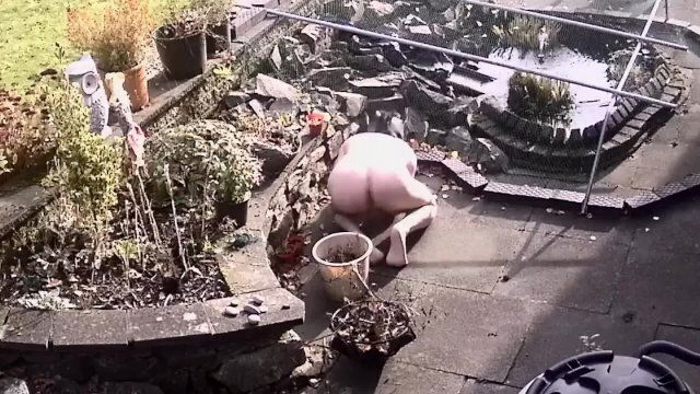 Risking Getting Caught Naked Garden