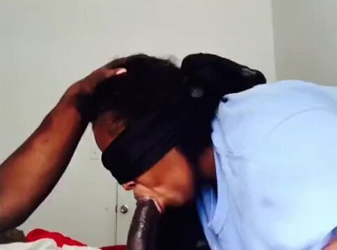 Morning dick suck from a black thot