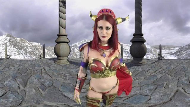 Sexy Redhead Tana Seduces Whorecraft Warrior