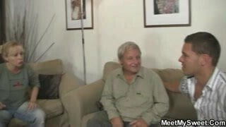 He walked out and she fucks his parents