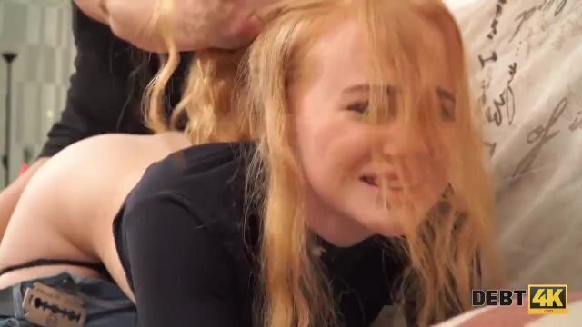 Debt4k. Sexy Rose Wild waitress returns money using body