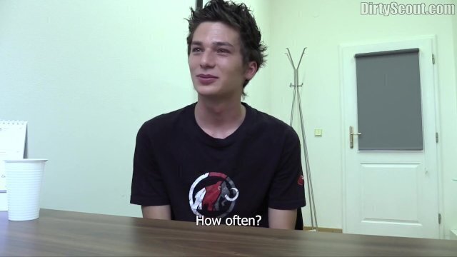 BIGSTR Amateur skinny teen gets knees sucks extra money