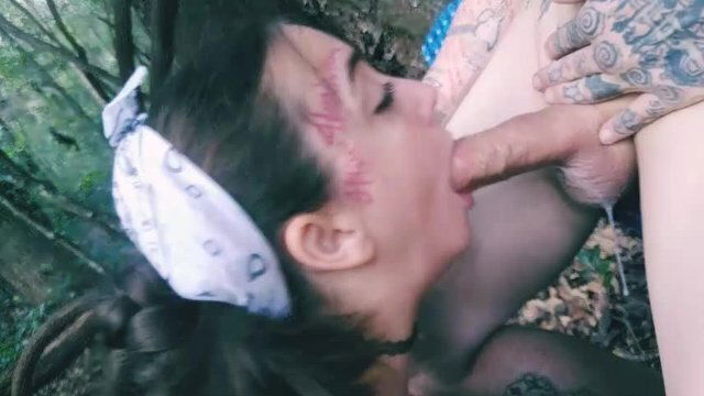 Sloppy spitting drool deepthroat facefuck