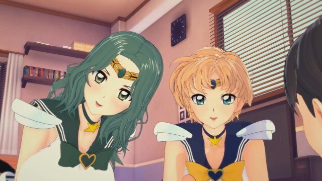 Hentai)(Sailor Moon) Threesome with Sailor Neptune Sailor Uranus