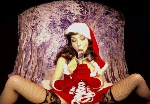 Bravo Models Cosplay videos Rebecca Black Santa dildo masturb