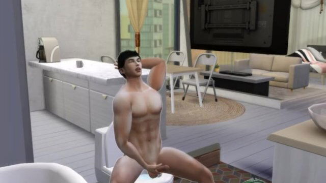 Asian super horny after pretty roommate shower