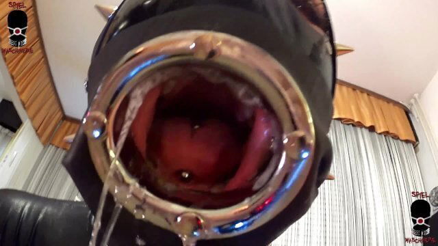 Latex tunnel gagged latex slut INTRO