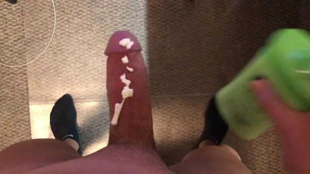Edging, Cum, Lotion, Black Socks, Cumming