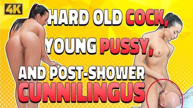 OLD4K. Bald happy charming brunette Anne Rose