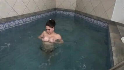 dark haired shemale gets cum in the ass