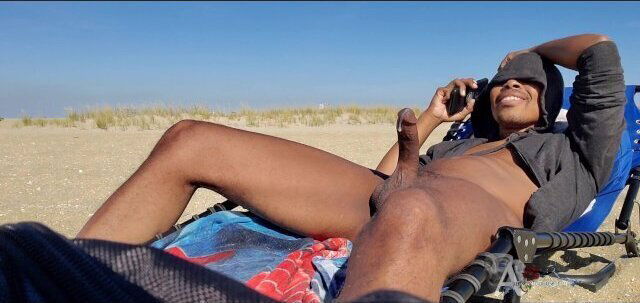 Nude beach hugcock flashing while cumming huge load being watched